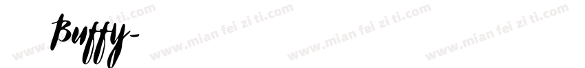 鄞禾軒 Buffy字体转换